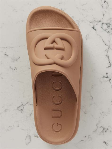 women's gucci slides with gold buckle|net a porter Gucci slide.